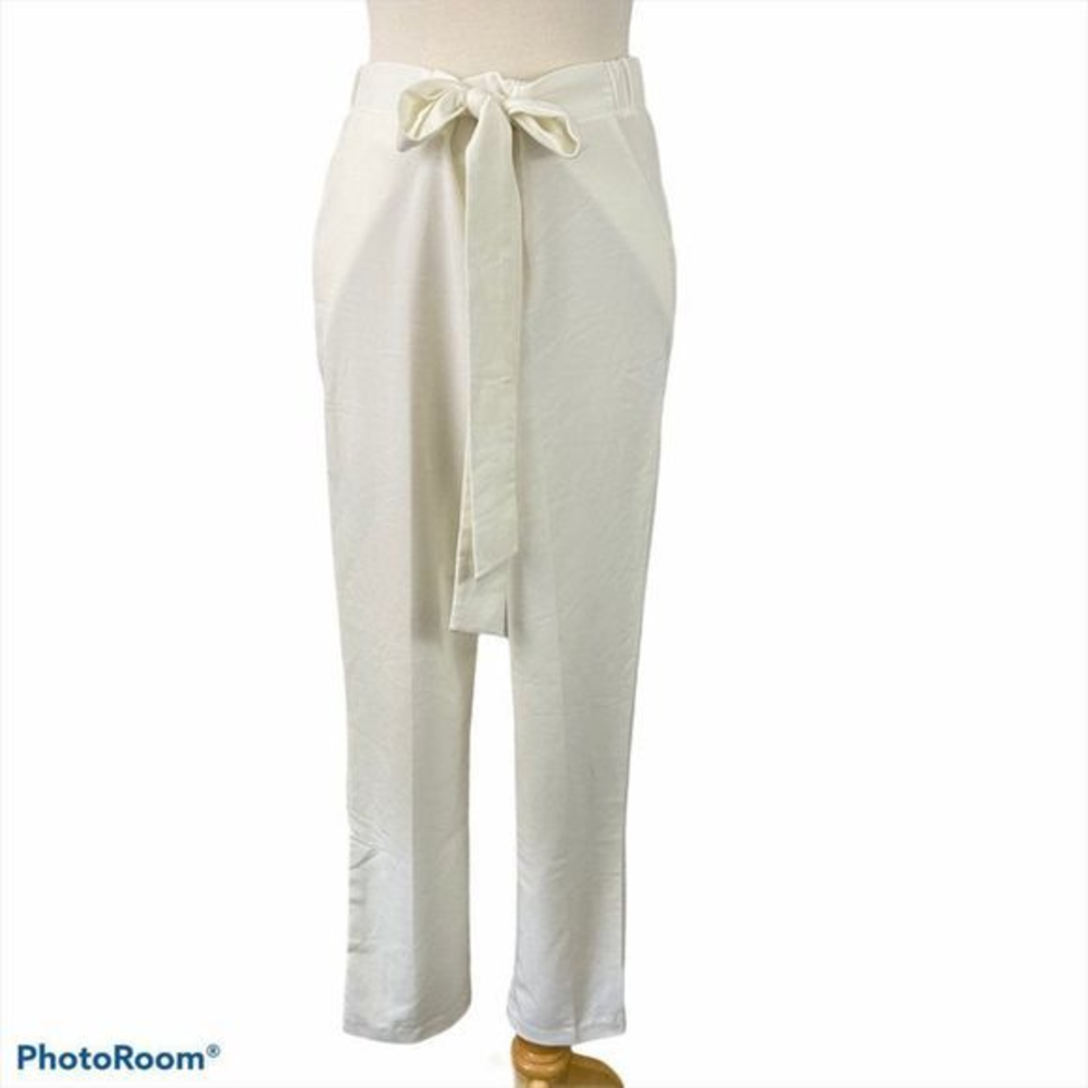 POTTER'S POT‎ White Pants with Tie